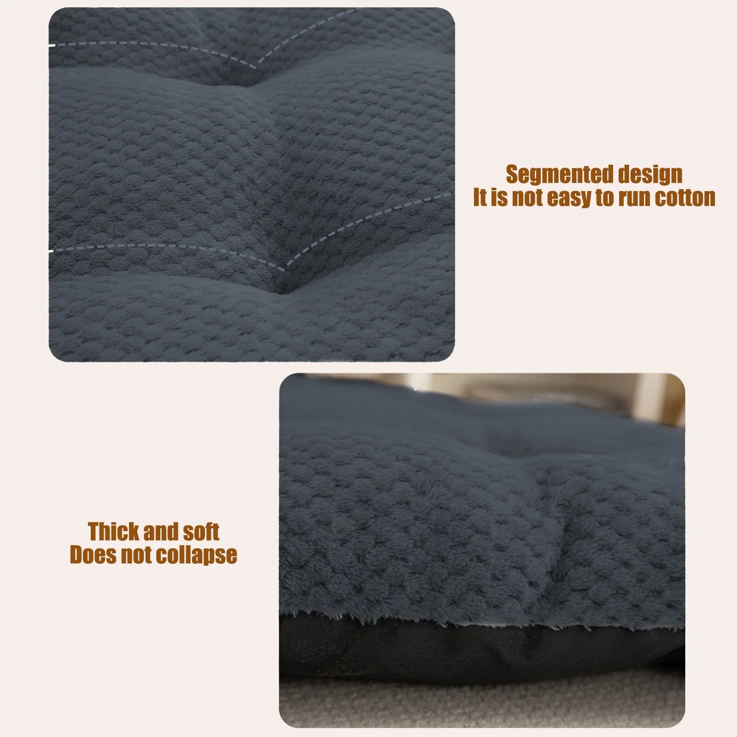 Warm Pet Cave Cozy Dog House Bed Cute Cat Cushion Indoor Cat House Soft Cat Tent Bed Pet Supplies Black of Friday