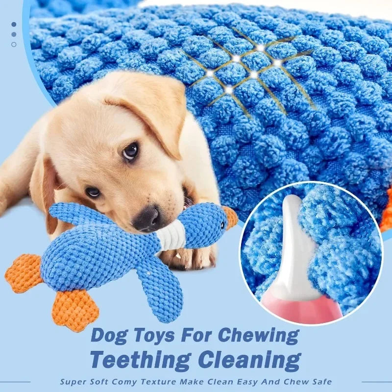 Durable Interactive Plush Toy for Cats and Dogs - Perfect for Aggressive Chewers and Playtime Fun!