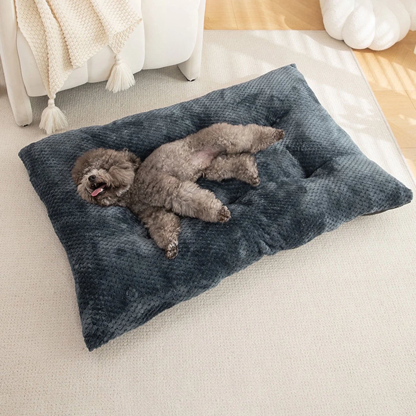 Warm Pet Cave Cozy Dog House Bed Cute Cat Cushion Indoor Cat House Soft Cat Tent Bed Pet Supplies Black of Friday