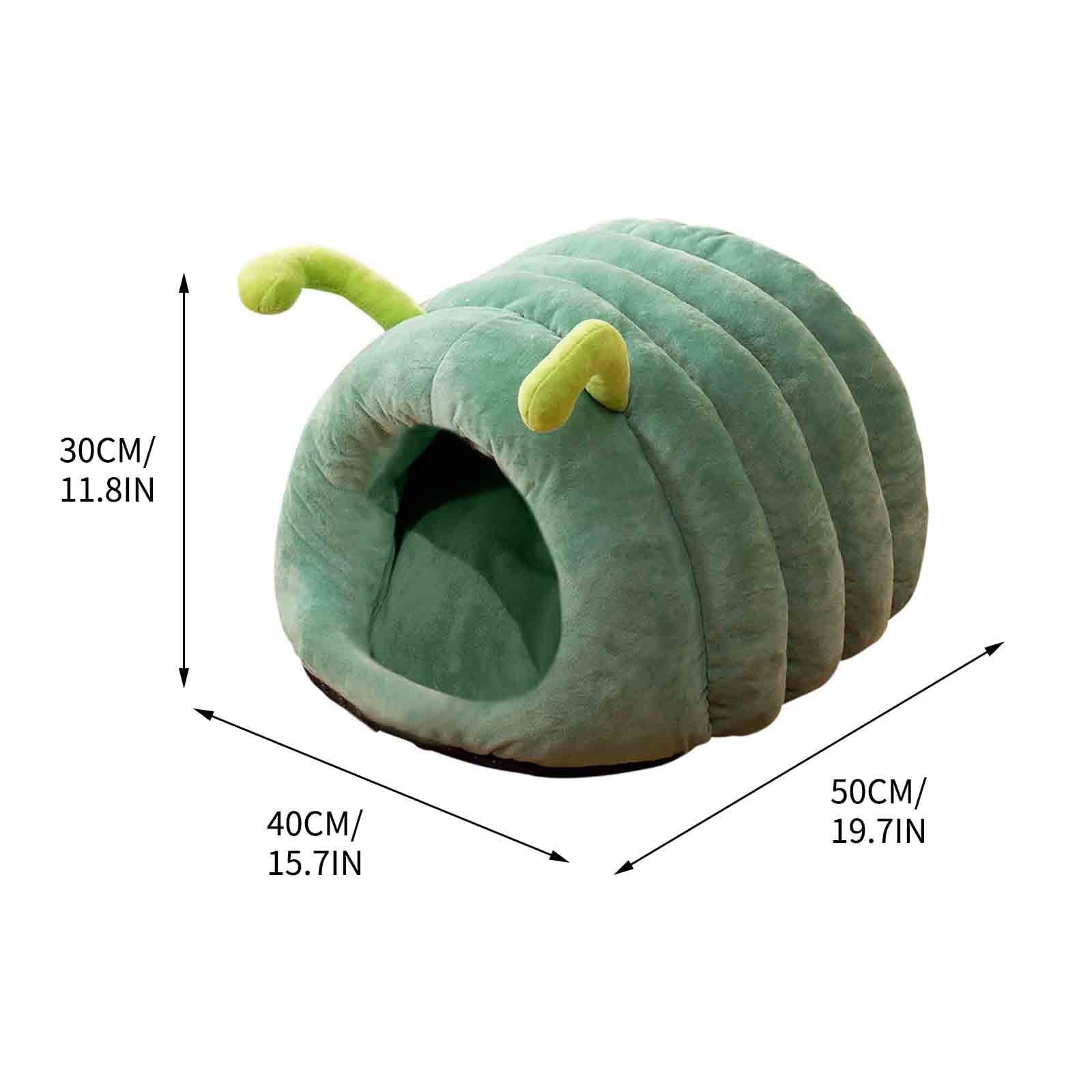 JLFNYA Winter Warm Cats House Cute Dog House Enclosed Non-Slip Cats House,Cat Beds for Indoor Cats